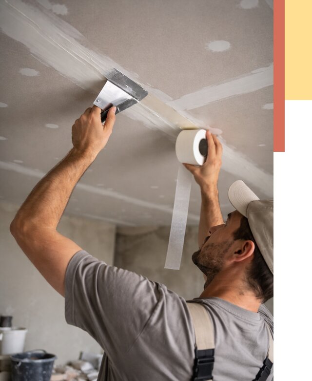 Обработка швов потолка ГКЛ в Зеленокумске от 7637 руб. под ключ | ОТДЕЛОЧНИК-Злм