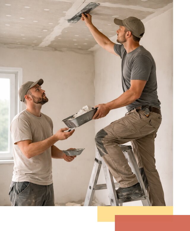 Шпаклевка потолка из гипсокартона в Зеленокумске качественно и быстро