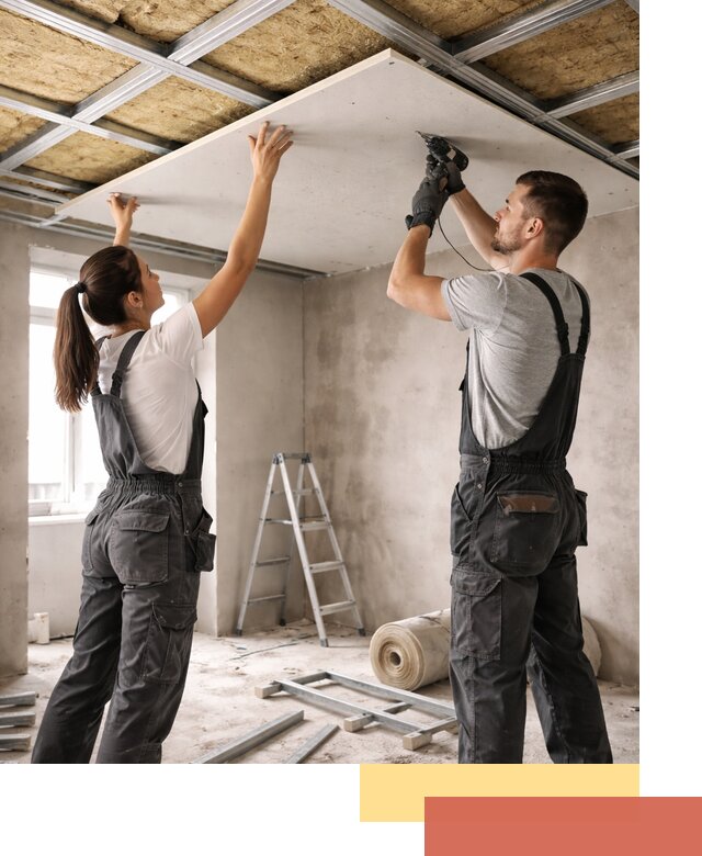 Звукоизоляция потолка из ГКЛ в Зеленокумске профессионально и надежно