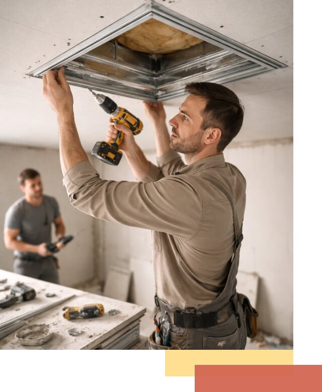 Монтаж люка в потолок из ГКЛ в Зеленокумске