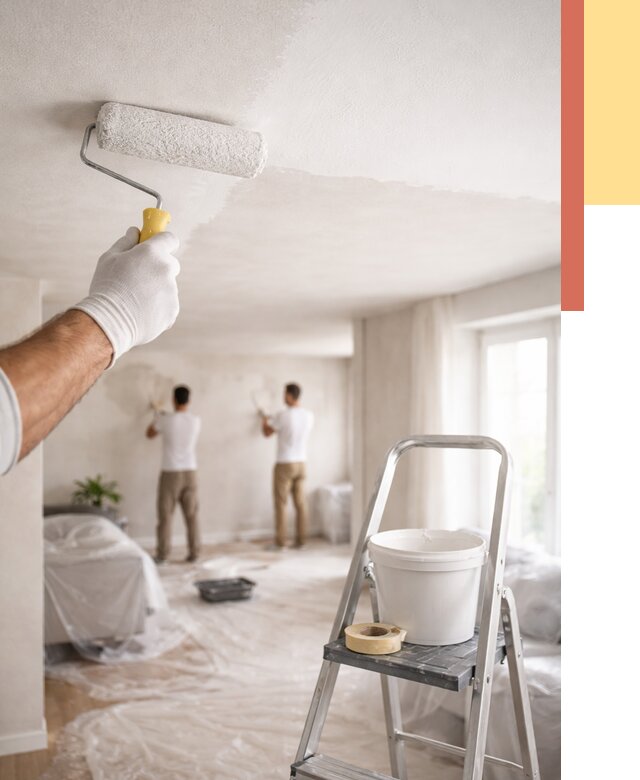 Покраска потолка акриловой краской в Зеленокумске от 2546 руб. | ОТДЕЛОЧНИК-Злм