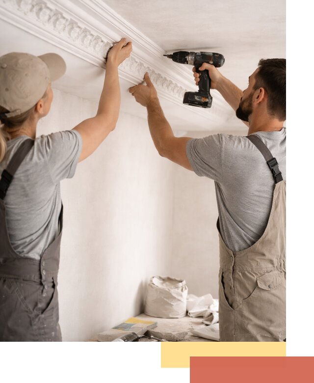 Профессиональный монтаж лепнины на потолок в Зеленокумске