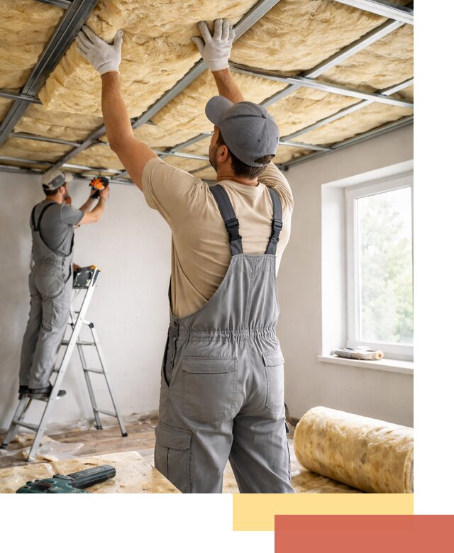 Утепление потолка под ключ в Зеленокумске качественно и быстро