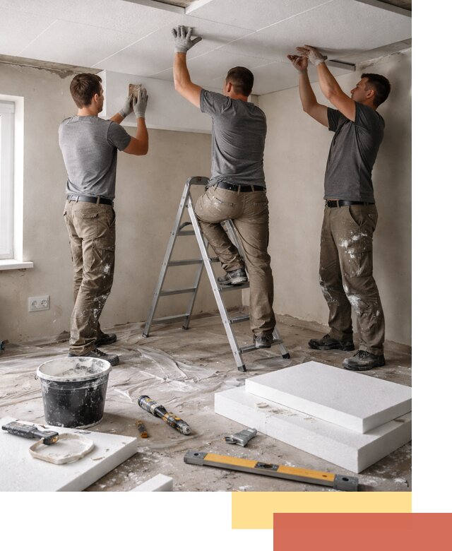 Утепление потолка пенопластом в Зеленокумске быстро и качественно