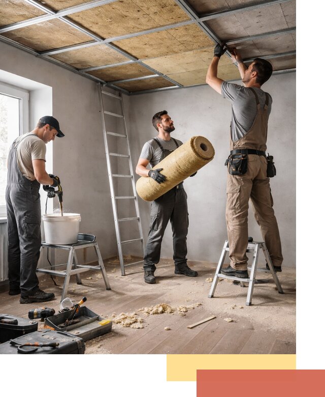 Шумоизоляция потолка в Зеленокумске: профессиональный монтаж и отделка